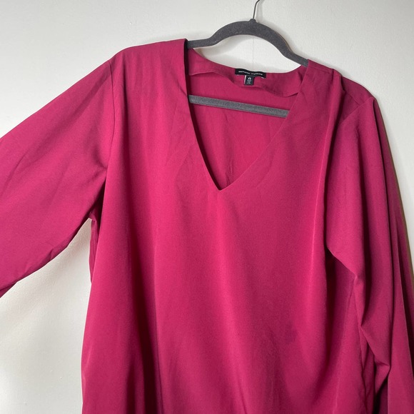 Universal Standard Balloon Sleeve Blouse in Anemone Pink Fuchsia Sz XS - 10 - 12 - Picture 8 of 9